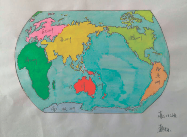 高二学生手绘地图惟妙惟肖,地理老师坦言:这样的地图自己也画不出